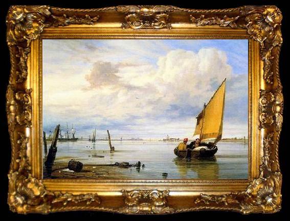 framed  unknow artist Seascape, boats, ships and warships.144, ta009-2